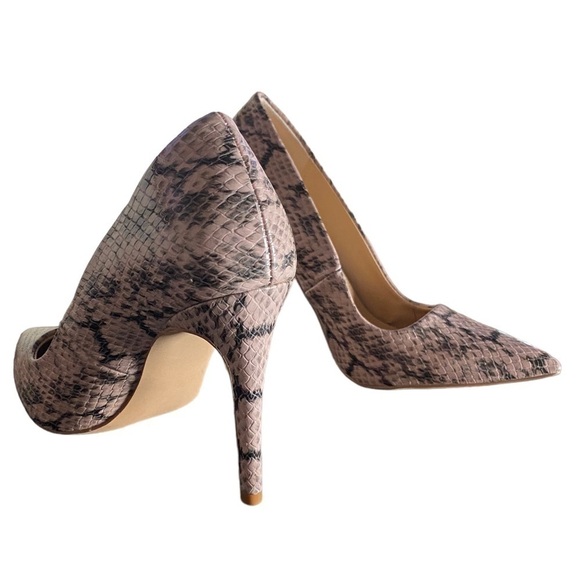 JustFab (JF) Vegan Snakeskin Stiletto’s Woman’s Size 8.5 NWOT 4.5” Heel … - Picture 3 of 9